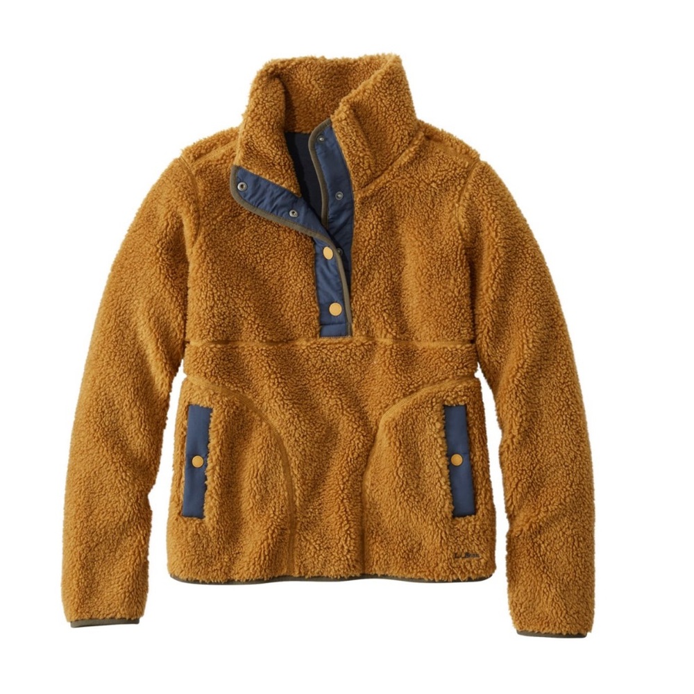 NWT Women's Bean's Sherpa Fleece Pullover